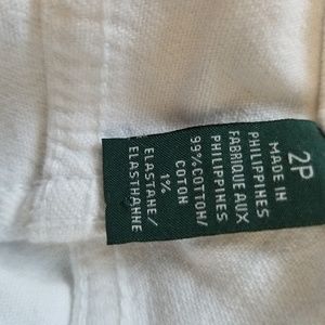 Lauren Ralph Lauren Shorts - Lauren Ralph Lauren White Jean Short Lauren Ralph Lauren Shorts - Lauren Ralph Lauren White Jean Short